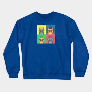 Cat Pop Art Crewneck Sweatshirt